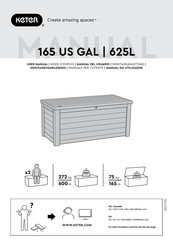 Keter 165 US GAL 625L Manual Del Usuario