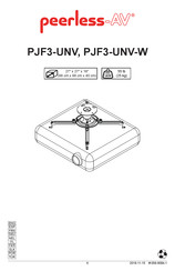 peerless-AV PJF3-UNV-W Manual De Instrucciones