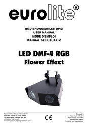 EuroLite LED DMF-4 RGB Manual Del Usuario