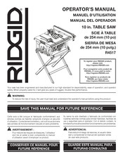 RIDGID R4517 Manual Del Operador