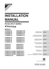 Daikin SPLIT RXN35FGXV1 Manual De Instalación