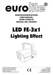 EuroLite FE-3x1 Manual Del Usuario