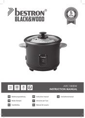 Bestron BLACK&WOOD ARC180BW Manual Del Usuario