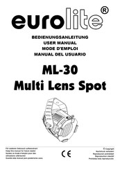 EuroLite ML-30 Manual Del Usuario