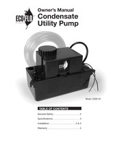 Eco-Flo CDSP-20 Manual Del Propietário