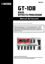 Boss GT-10B Manual Del Usuario