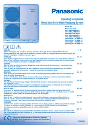 Panasonic WH-MDF14C6E5 Manual De Instrucciones