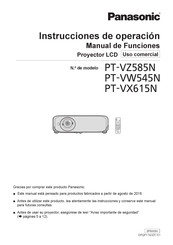 Panasonic PT-VZ585N Instrucciones De Operación