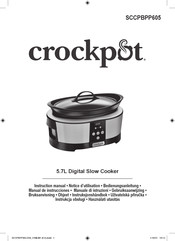 crockpot SCCPBPP605-050 Manual De Instrucciones