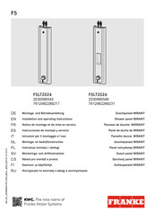 Franke MIRANIT F5LT2024 Instrucciones De Montaje Y Servicio