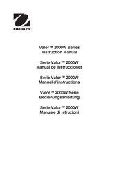 OHAUS Valor V22XWE6T Manual De Instrucciones
