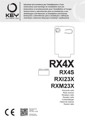 Key Automation RX4S Instrucciones Y Advertencias Para Su Instalación Y Uso