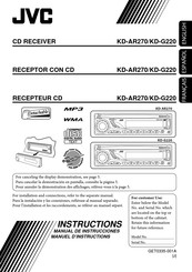 JVC KD-AR270 Manual De Instrucciones