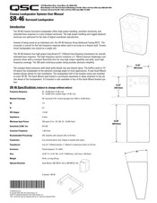 QSC SR-46 Manual De Instrucciones