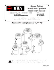 BVA Hydraulics H5510 Manual De Instrucciones