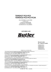 Butler TOREK27 PC3 Manual De Instrucciones