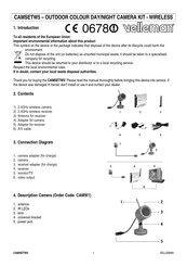 Velleman CAMSETW5 Manual De Instrucciones