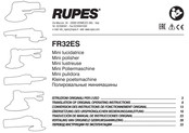 Rupes FR32ES Traducción De Manual De Instrucciones Original