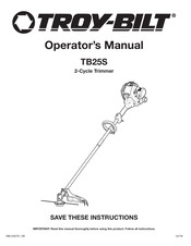 Troy-Bilt TB25S Manual Del Operador