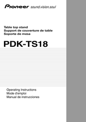 Pioneer PDK-TS18 Manual De Instrucciones