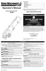 MTD Yard Machines Y155 Manual Del Operador