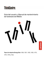 Lenovo ThinkCentre M920x Guía Del Usuario Y Manual De Mantenimiento