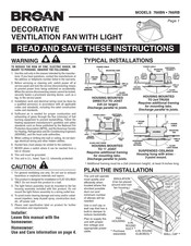 Broan 766BN Manual De Instrucciones