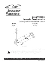 Blackhawk Automotive BH6011 Instrucciones De Funcionamiento Y Manual De Piezas