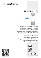 mundoclima MUCOR-H11 Manual De Instalación Y Usuario