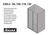 RAVAK CSDL2-90 Instrucciones De Montaje