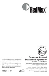 RedMax 97049740100 Manual Del Operador