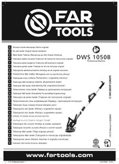 Far Tools DWS 1050B Traduccion Del Manual De Instrucciones Originale