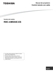 Toshiba RBC-AMS54E-ES Manual Del Propietário