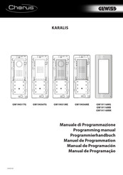 Gewiss Chorus KARALIS GW19116MM Manual De Programación