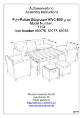 heute wohnen 69077 Instrucciones De Montaje