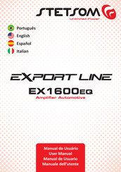 StetSom EXPORT LINE EX1600 Manual De Usuario