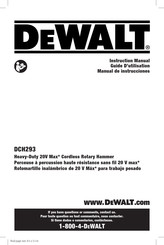 DeWalt DCH293 Traducido De Las Instrucciones Originales