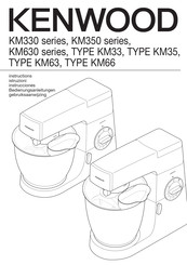 Kenwood Chef KM350 Serie Instrucciones