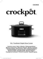 crockpot CSC093X Manual De Instrucciones