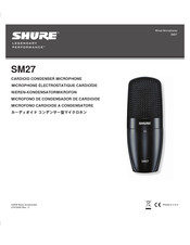 Shure SM27-SC Manual De Instrucciones