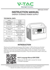 V-TAC VT-303 Manual Del Usuario