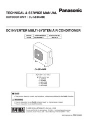 Panasonic CU-5E34NBE-C Manual Del Usuario