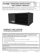 HeatStar HSU50NG Instrucciones De Funcionamiento Y Manual Del Propietario