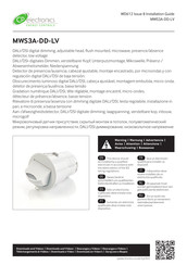 CP Electronics MWS3A-DD-LV Guia De Instalacion