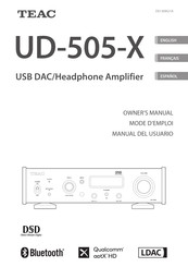 Teac UD-505-X Manual Del Usuario