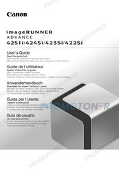 Canon imageRUNNER ADVANCE 4225i Guía De Usuario