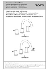 Toto LB TBS01202U Manual De Instalación Y Del Propietario