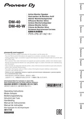 PIONEER DJ DM-40 Manual De Instrucciones