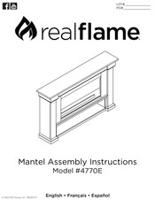 RealFlame 4770E Instrucciones De Montaje