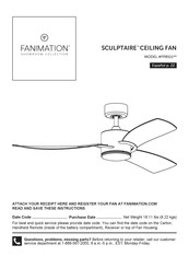 Fanimation SCULPTAIRE FP8511BS Manual De Instrucciones